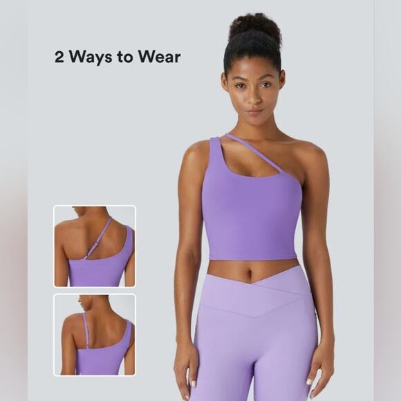 NWT Halara Asymmetric Crop Top Size XS - Picture 2 of 8